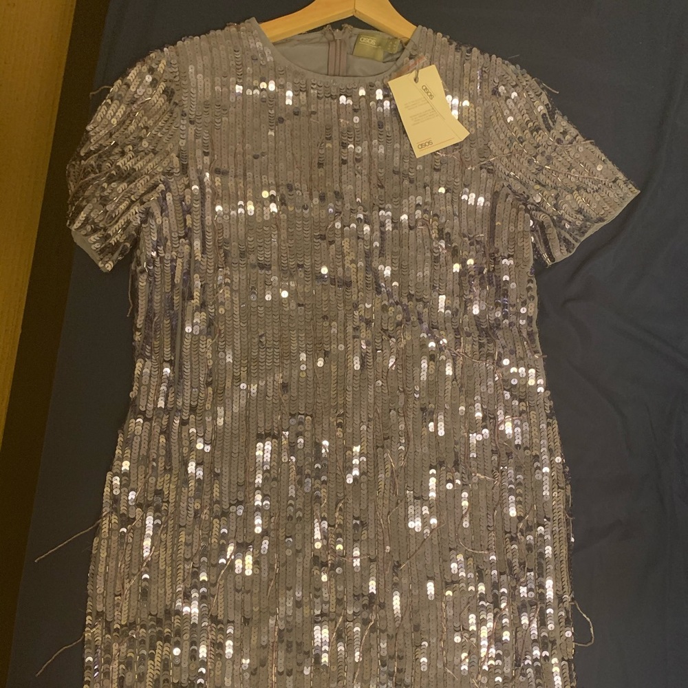 Asos design mini shift sequin dress - Picture 2 of 6